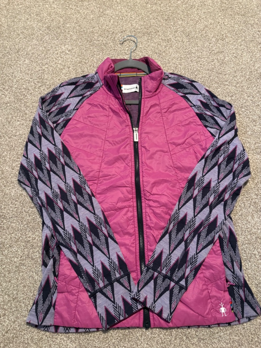 Smartwool SmartLoft 60 Women's L Merino Wool Hybrid Jacket Pink Purple